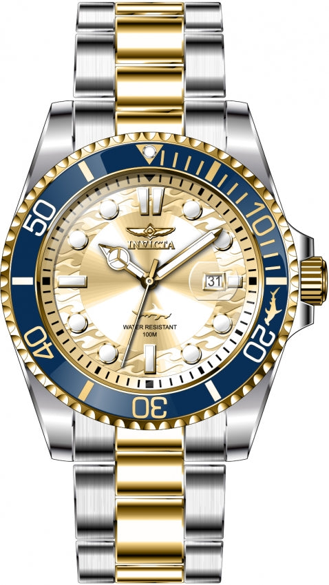 Reloj Invicta Aviator para hombre pulsera de metal 45mm