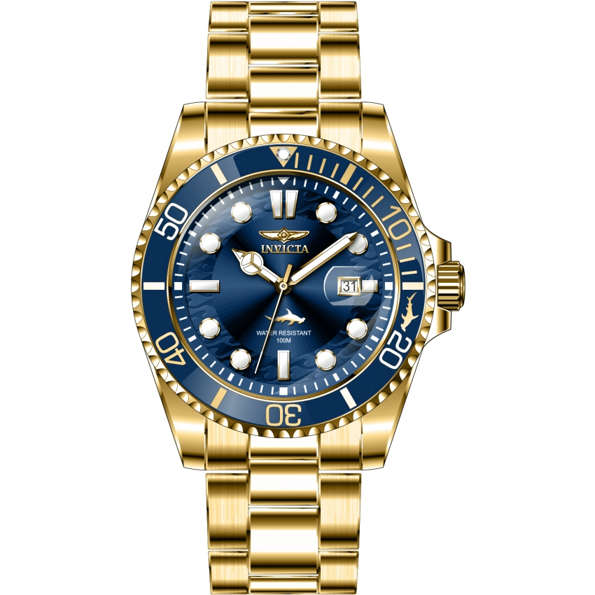 Reloj Invicta Aviator para hombre pulsera de metal 45mm