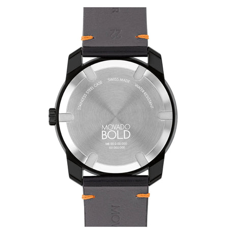 3601113 Reloj Movado Bold de caballero banda de piel 41 mm