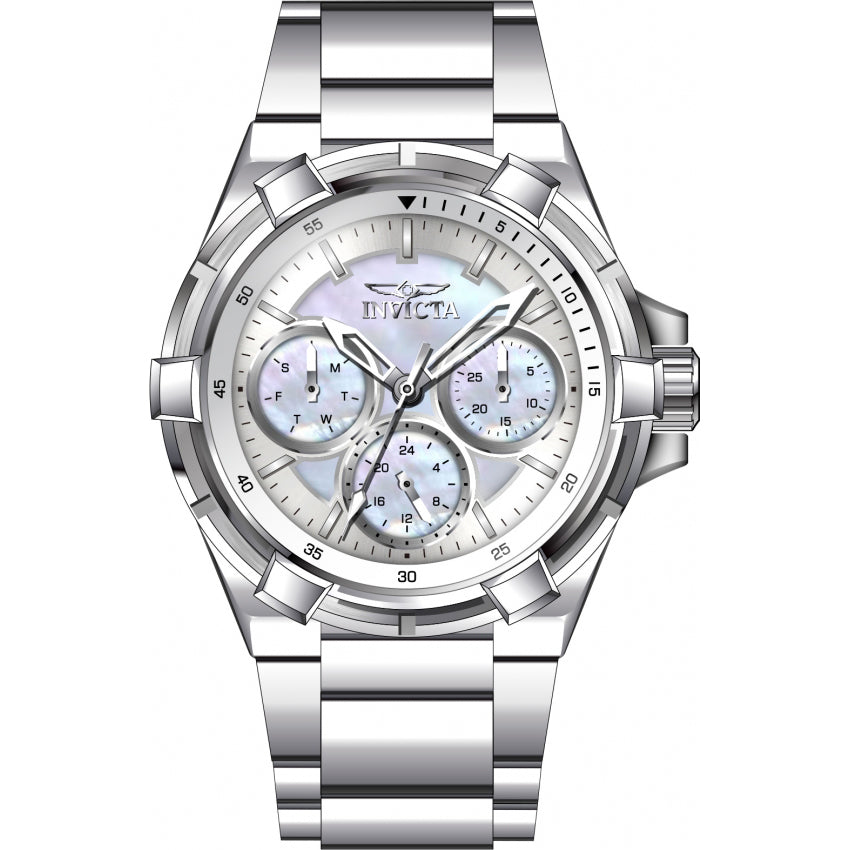 Reloj Invicta Aviator Lady para dama correa de metal 36 mm