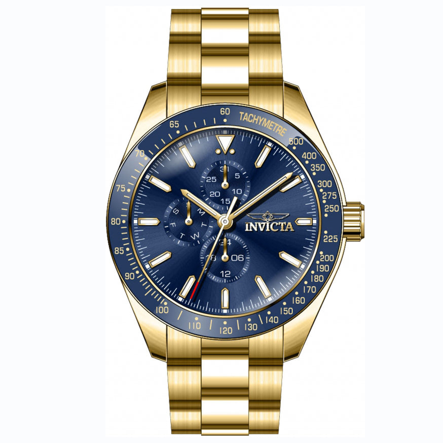Reloj Invicta Aviator para hombre banda de metal 45 mm