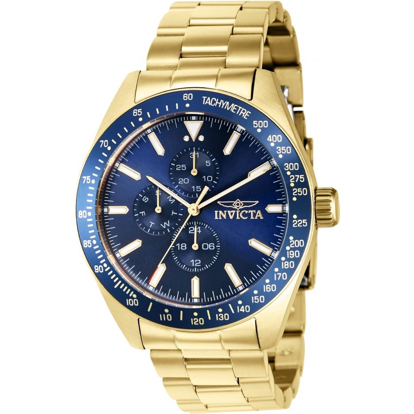 Reloj Invicta Aviator para hombre banda de metal 45 mm