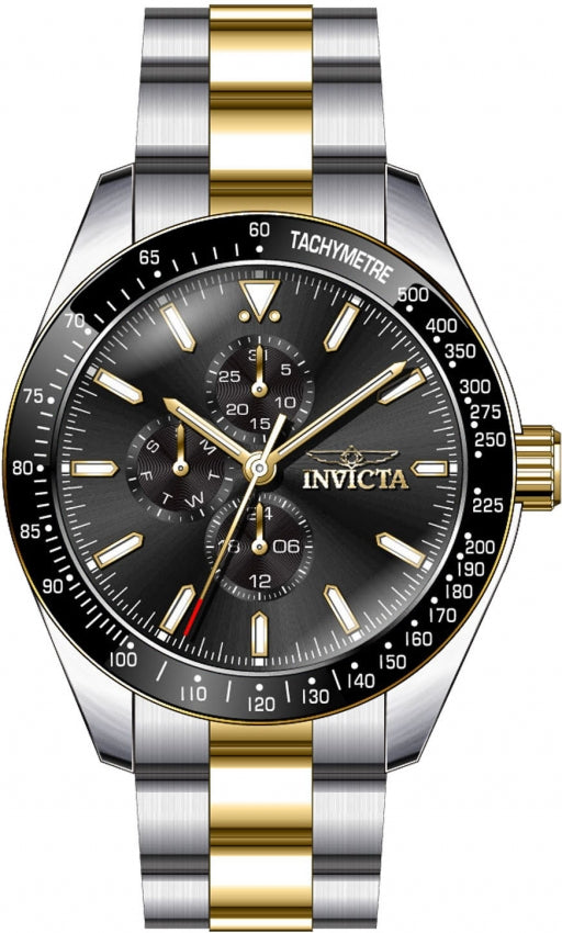 Reloj Invicta Aviator para hombre banda de metal 45 mm