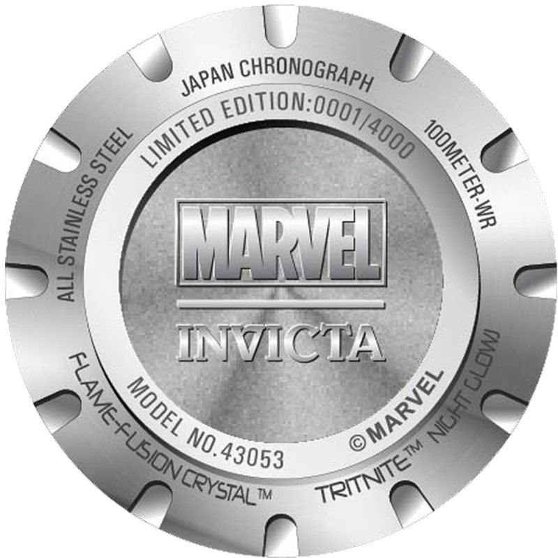 Reloj Invicta Marvel Spiderman de hombre pulsera de acero inoxidable 50 mm