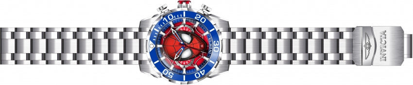 Reloj Invicta Marvel Spiderman de hombre pulsera de acero inoxidable 50 mm