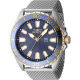 47599 Reloj INVICTA Pro Diver para caballero pulsera de mesh