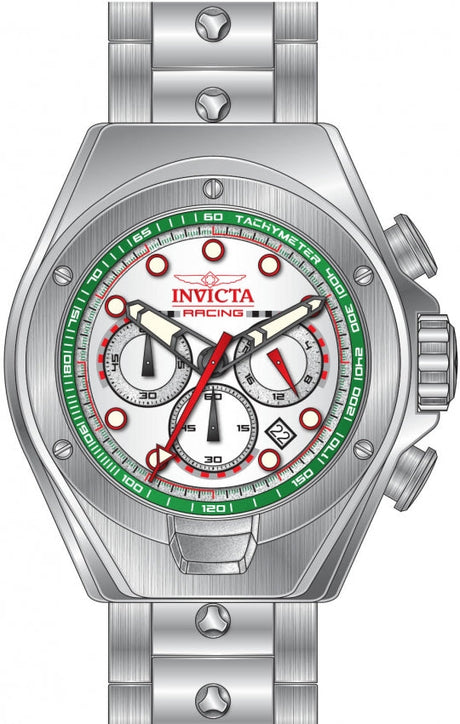 Reloj Invicta Racing de hombre banda de metal 48 mm