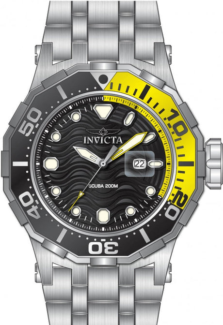Reloj Invicta Pro Diver de hombre banda de metal 52 mm