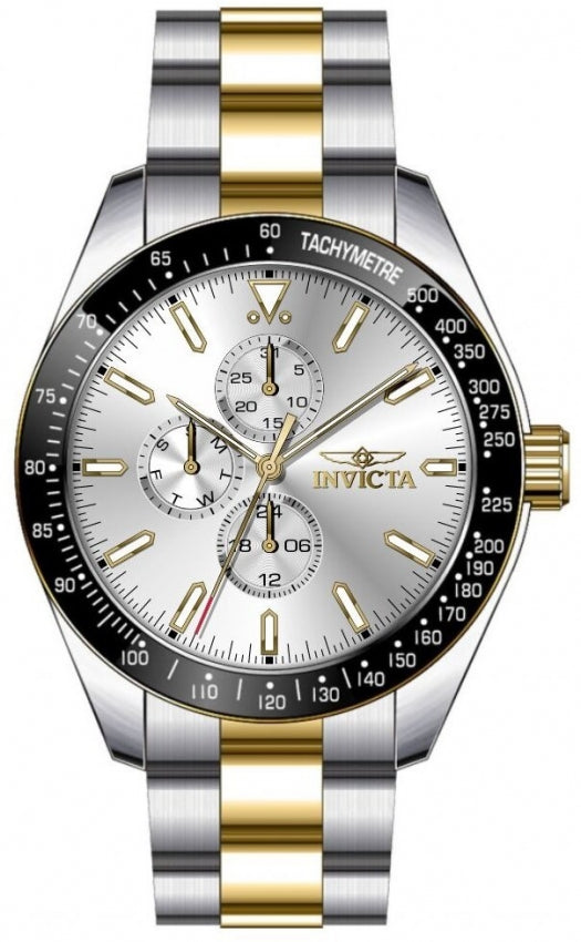 Reloj Invicta Aviator para hombre banda de metal 45 mm