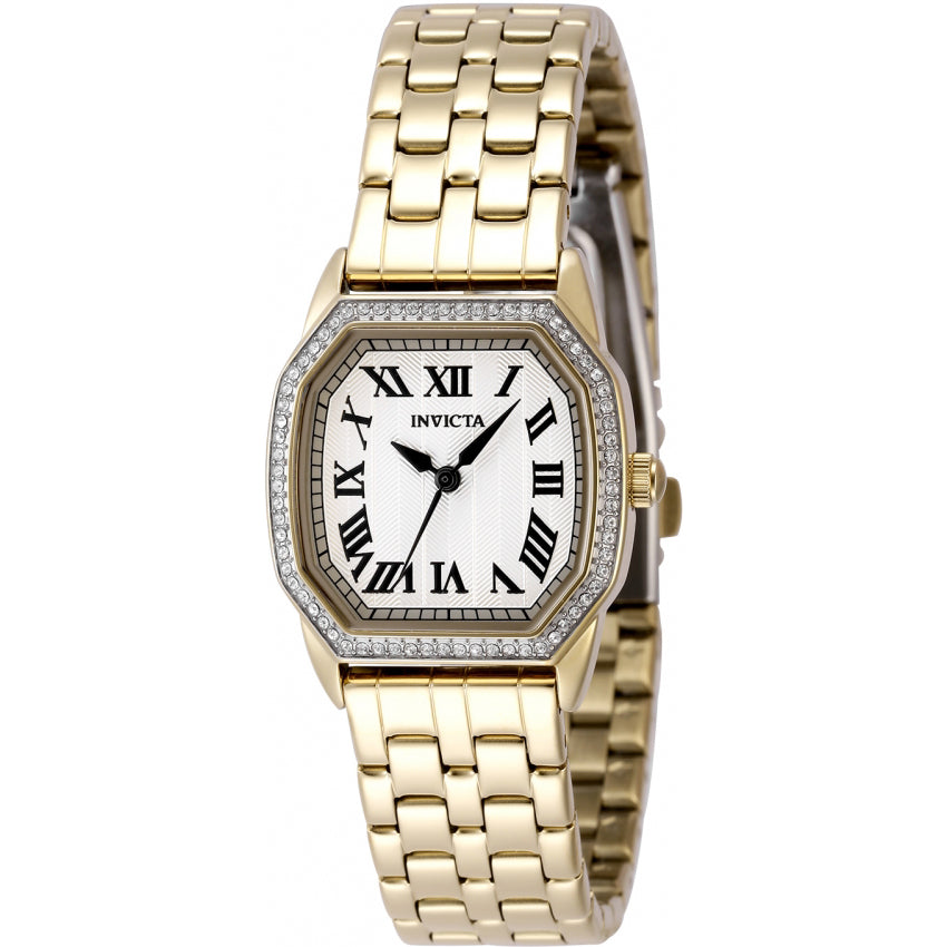 Reloj Invicta Wildflower de dama banda de metal 27 mm