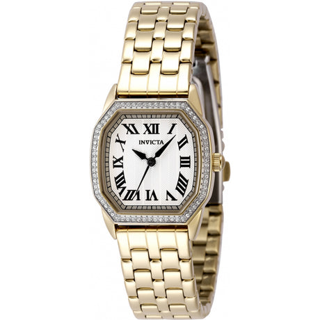 Reloj Invicta Wildflower de dama banda de metal 27 mm