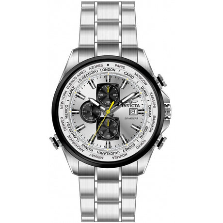 Reloj Invicta Aviator de hombre banda de metal 50 mm