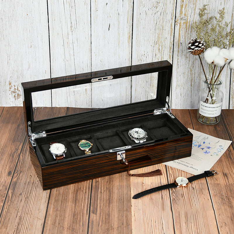 TC-006 Caja de almacenamiento para 5 relojes de madera