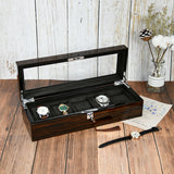 TC-006 Caja de almacenamiento para 5 relojes de madera