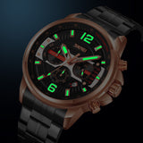 9332  Reloj Skmei para hombre pulsera de metal