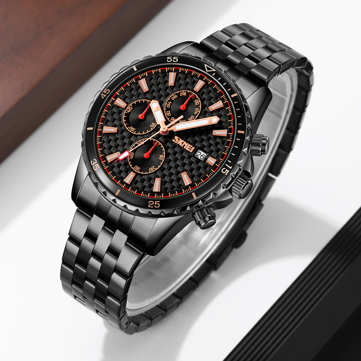 9334 Reloj SKMEI para hombre pulsera de metal