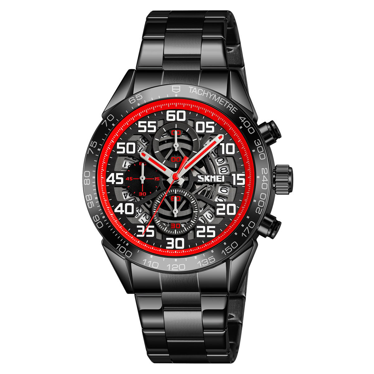 9338 Reloj Skmei para hombre pulsera de acero inoxidable