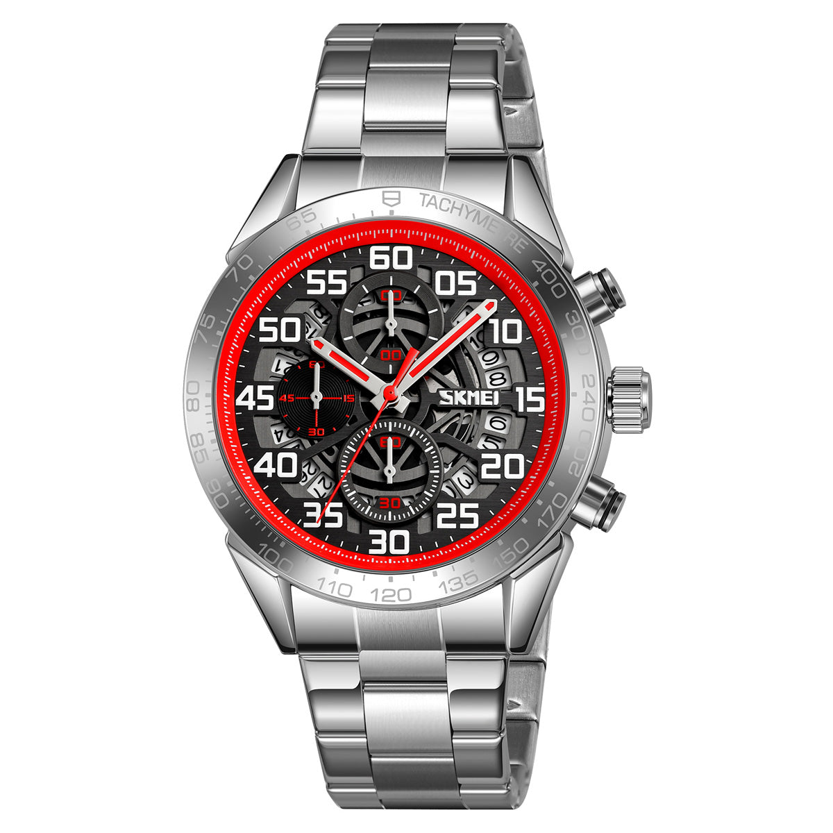 9338 Reloj Skmei para hombre pulsera de acero inoxidable