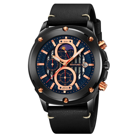 9351 Reloj Skmei para caballero pulsera de cuero