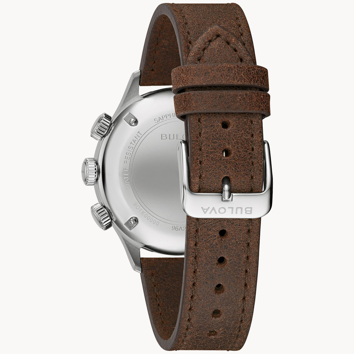 96A245 Bulova A-15 Pilot de hombre pulsera de cuero
