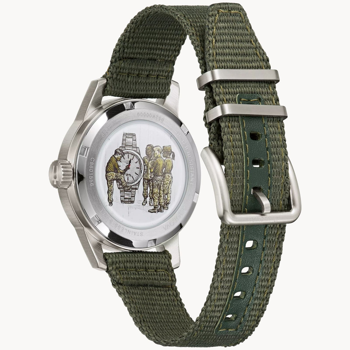 96A259 Bulova Hack Watch de caballero pulsera de tela