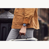 96A282 Bulova A-11 Hack Watch para caballero pulsera de tela