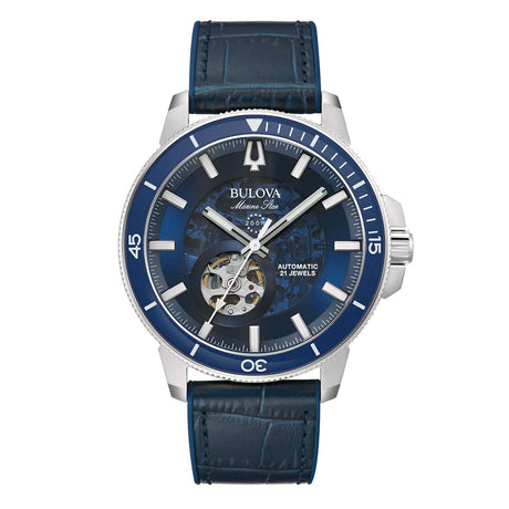 96A291 Reloj Bulova Marine Star para caballero pulsera de cuero