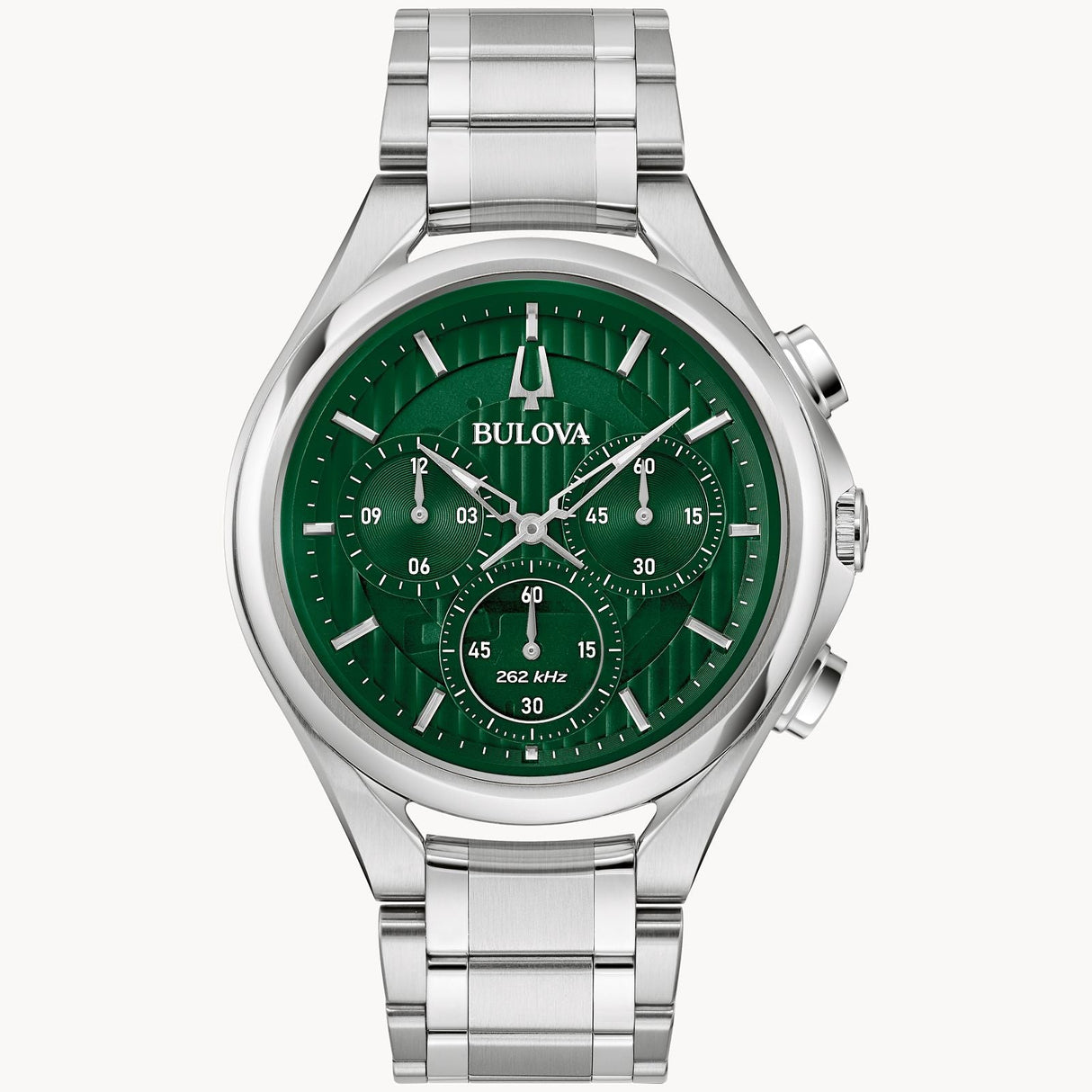 96A297 Reloj Bulova Curv de hombre banda de metal 44mm