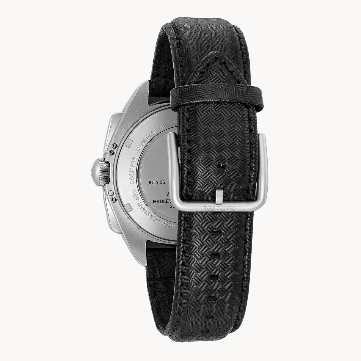 96B251 Reloj Bulova Lunar Pilot de caballero pulsera de cuero