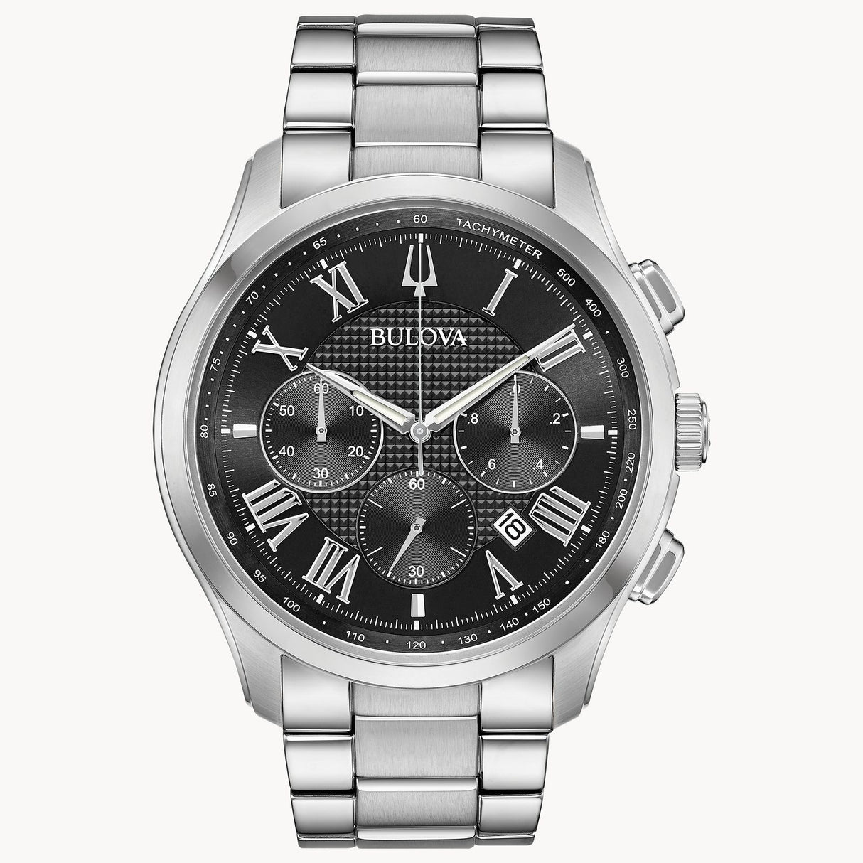 96B288 Bulova Wilton de caballero pulsera de metal