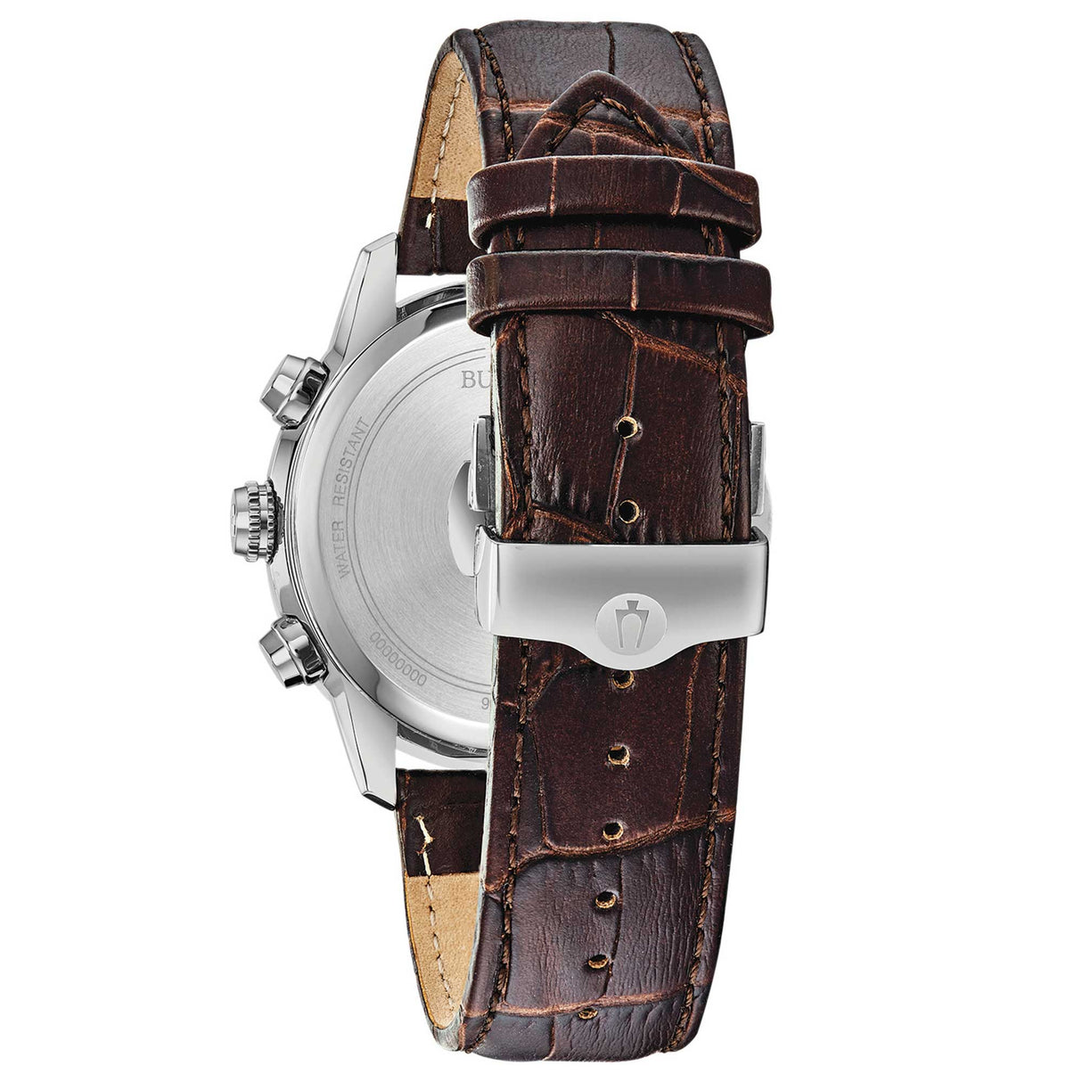 96B311 Reloj Bulova Sutton Big Date de caballero banda de cuero 44 mm