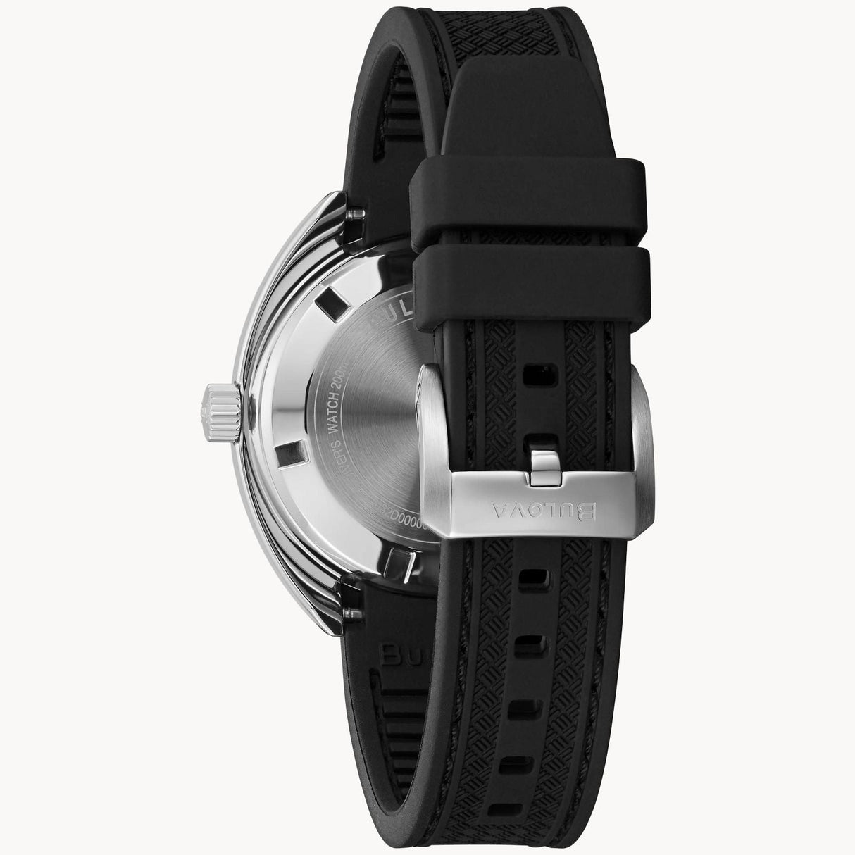 96B350 Reloj Devil Diver de hombre pulsera de caucho 41 mm
