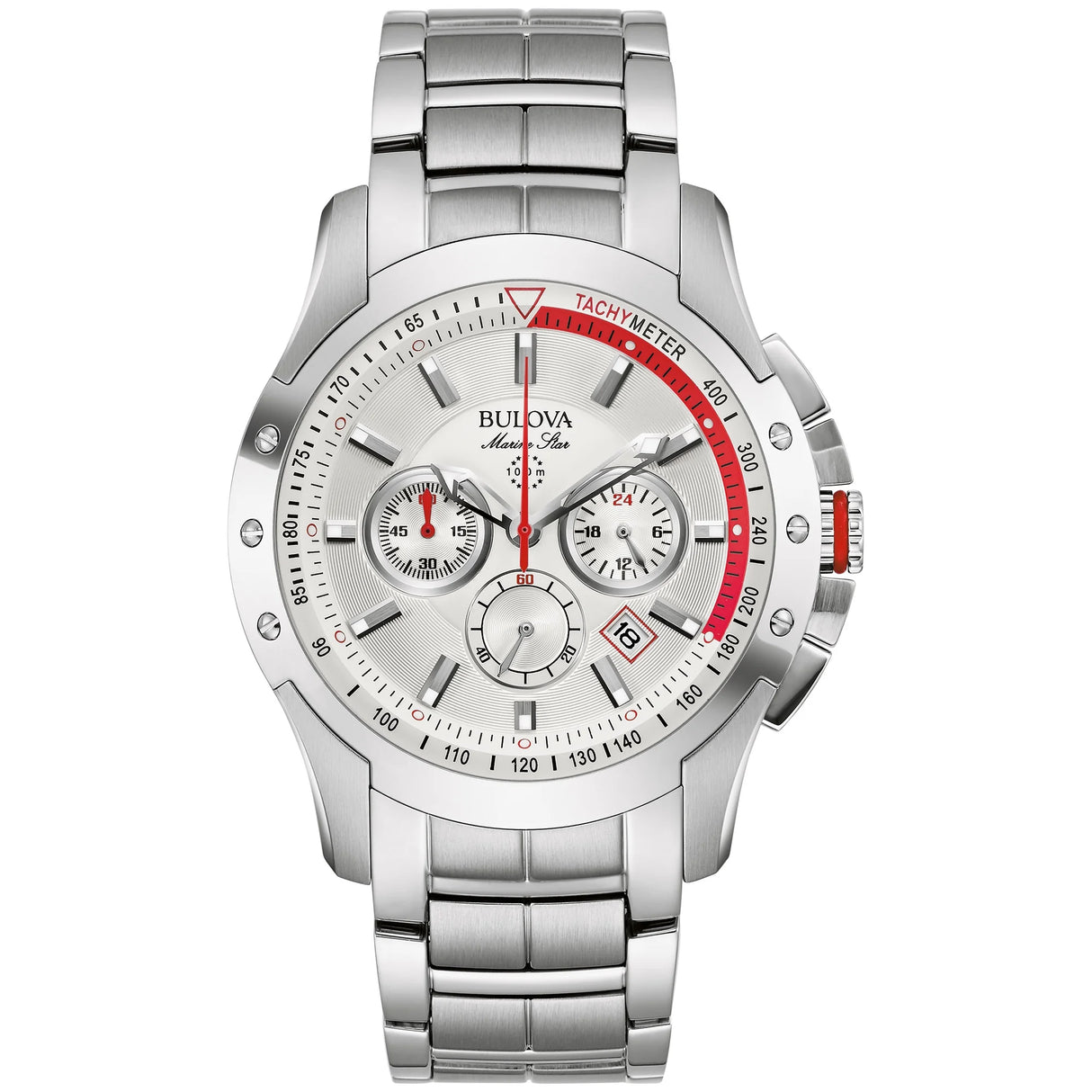 96B383 Reloj Bulova Marine de caballero pulsera de metal