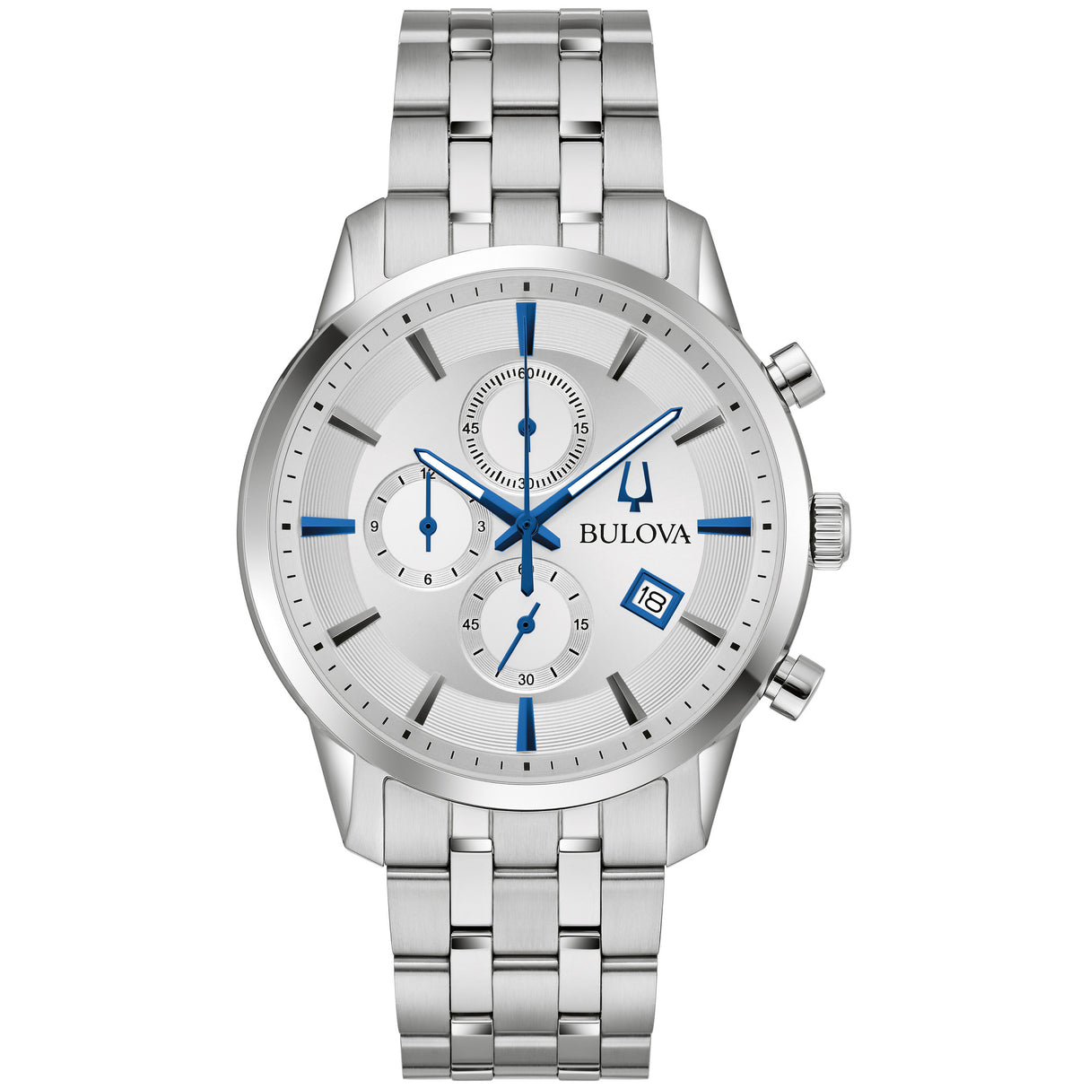 96B404 Bulova Sutton de caballero pulsera de metal
