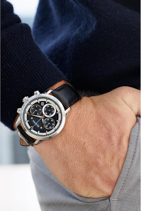 96B420 Reloj Bulova Sutton de hombre pulsera de cuero 44 mm