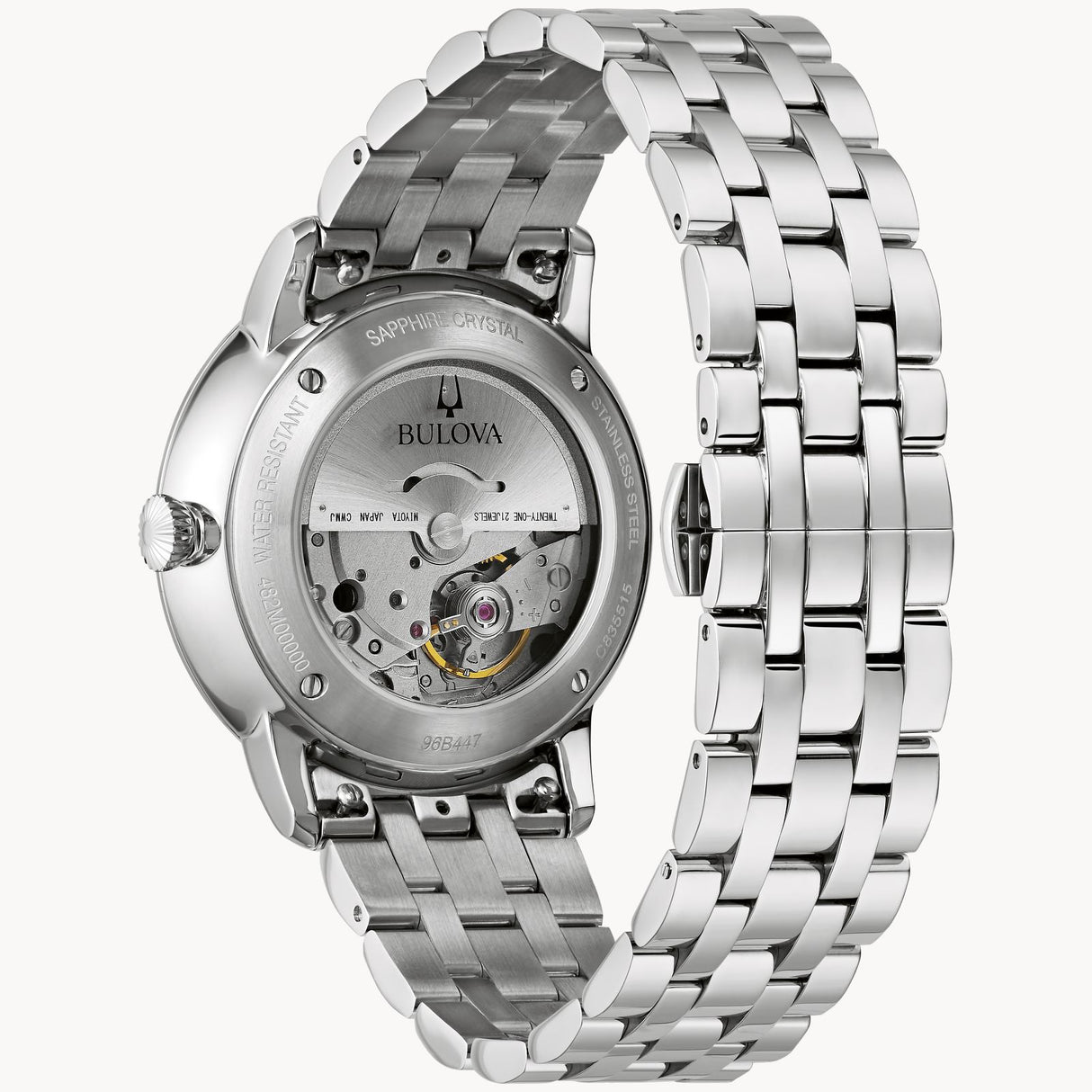96B447 Reloj Bulova Hudson de hombre pulsera de metal