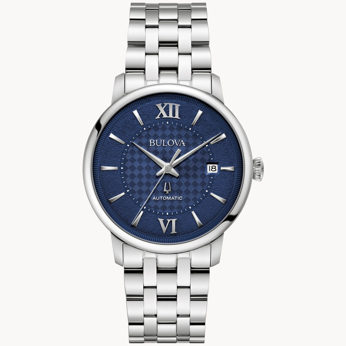 96B447 Reloj Bulova Hudson de hombre pulsera de metal