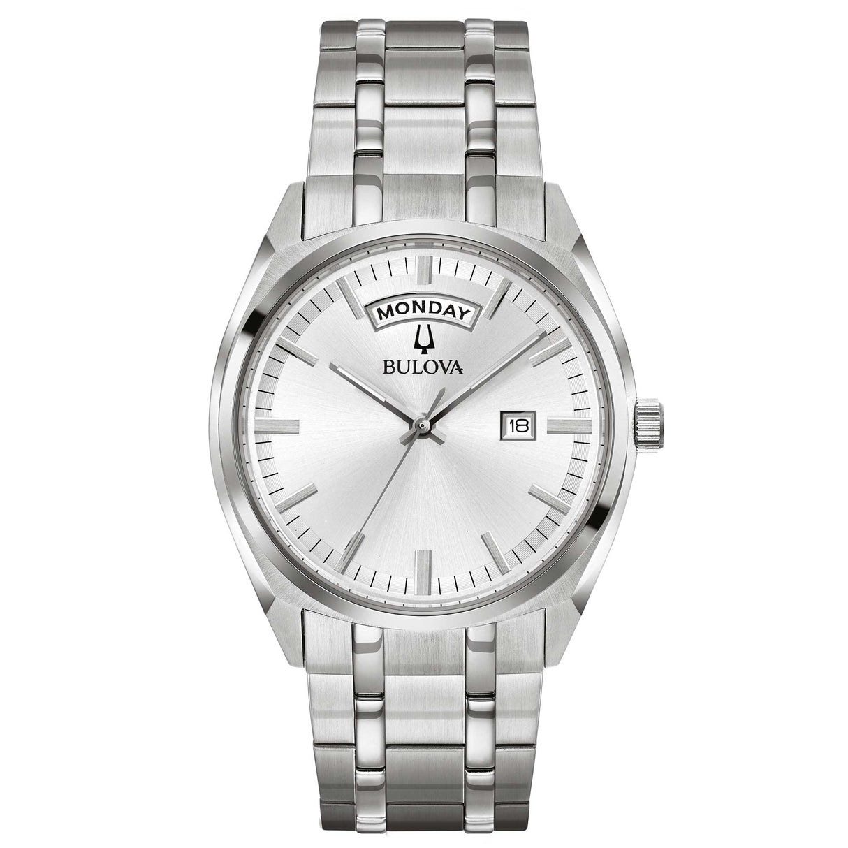 96C127 Reloj Bulova Surveyor Day Date de hombre pulsera de metal