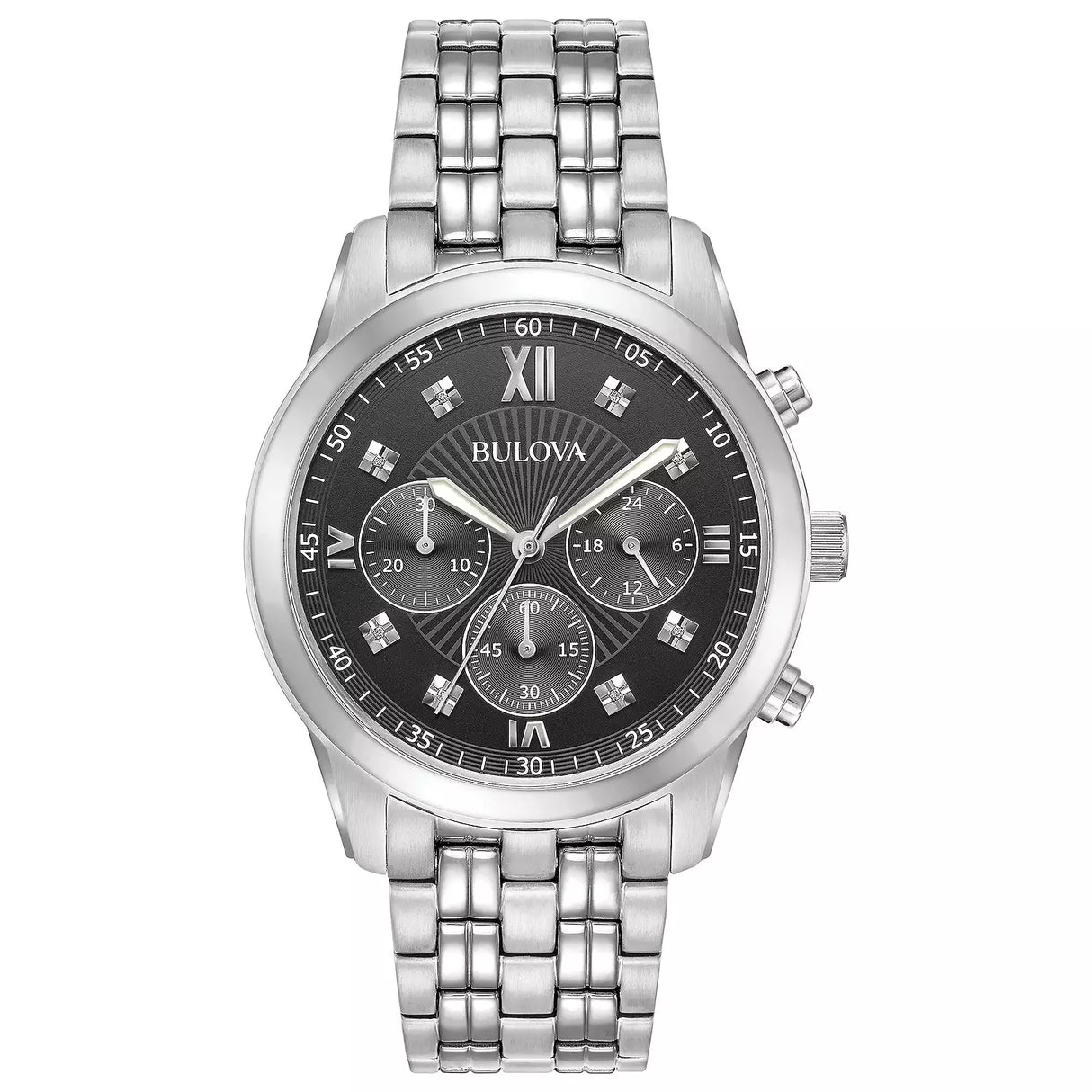 96D136 Reloj Bulova Chronograph de caballero pulsera de metal
