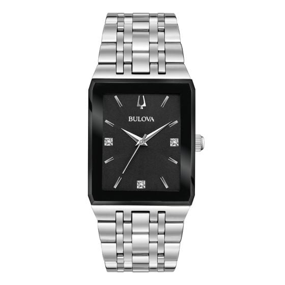 96D145 Bulova Quadtra Reloj para Hombre