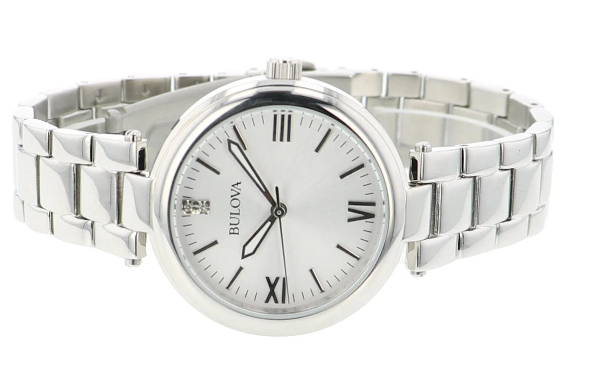 96P151 Reloj Bulova Diamond de mujer correa de metal