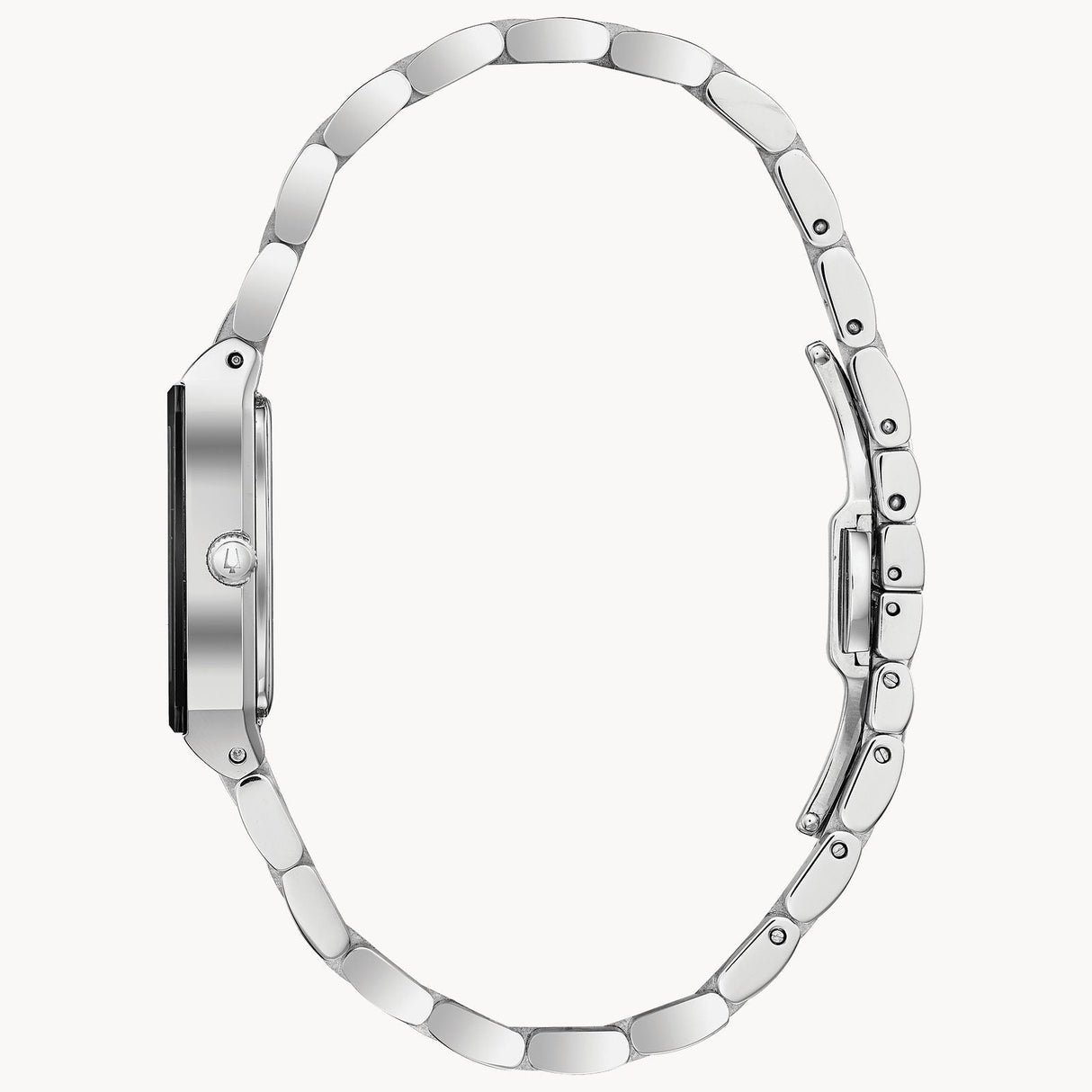 96P202 Reloj Bulova Quadra de dama banda de metal 20 mm