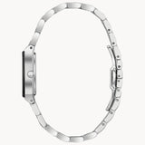 96P202 Reloj Bulova Quadra de dama banda de metal 20 mm