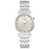 96P216 Reloj Bulova Regatta de dama pulsera de metal 30mm