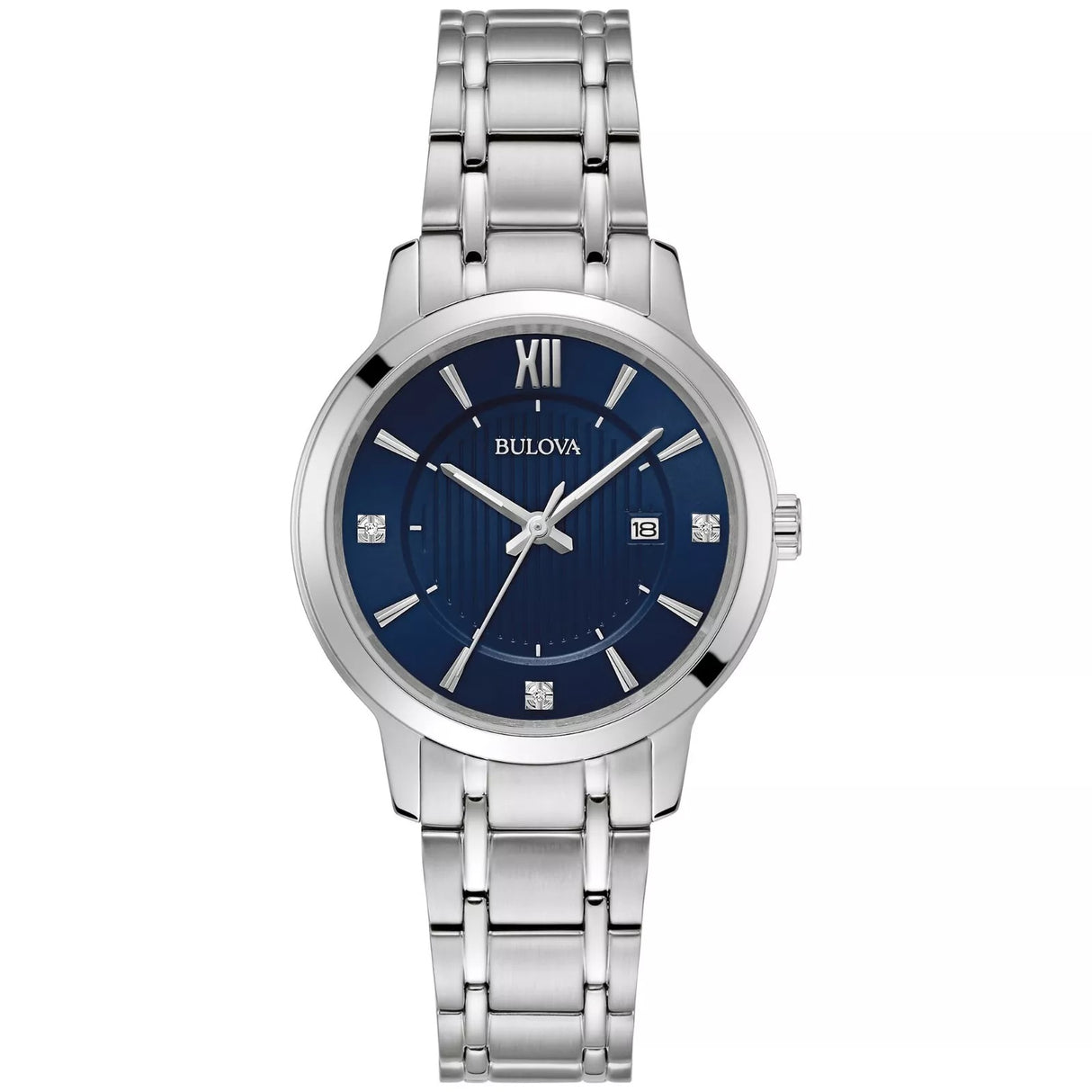 96P235 Bulova reloj para mujer correa de metal