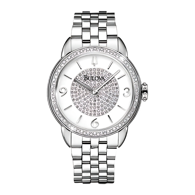 96R184 Bulova reloj para dama pulsera de metal