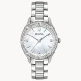 96R228 Reloj Bulova Sutton de mujer correa de metal 32 mm