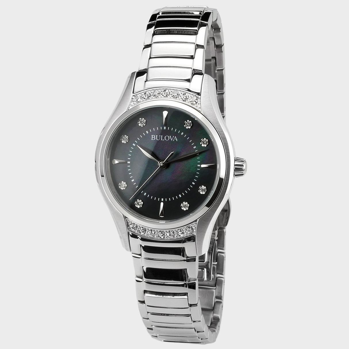 96R242 Reloj Bulova Diamond Classic de dama pulsera de metal 31 mm