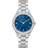 96R243 Reloj Bulova Classic de dama pulsera de metal 33 mm