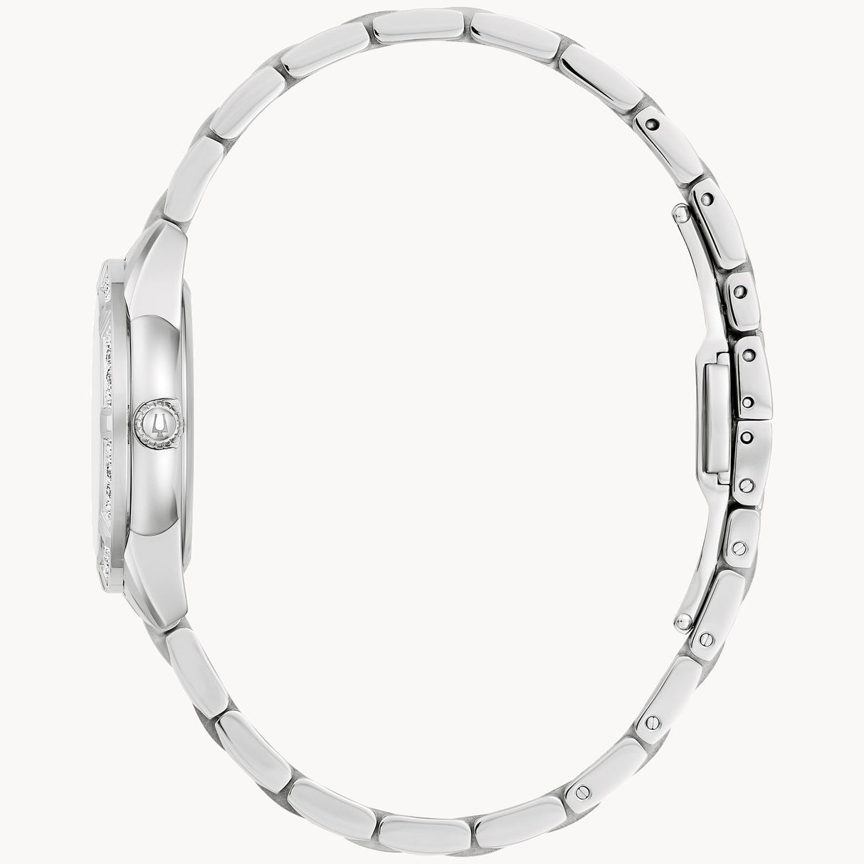 96R253 Reloj Bulova Sutton de mujer banda de acero inoxidable 28 mm
